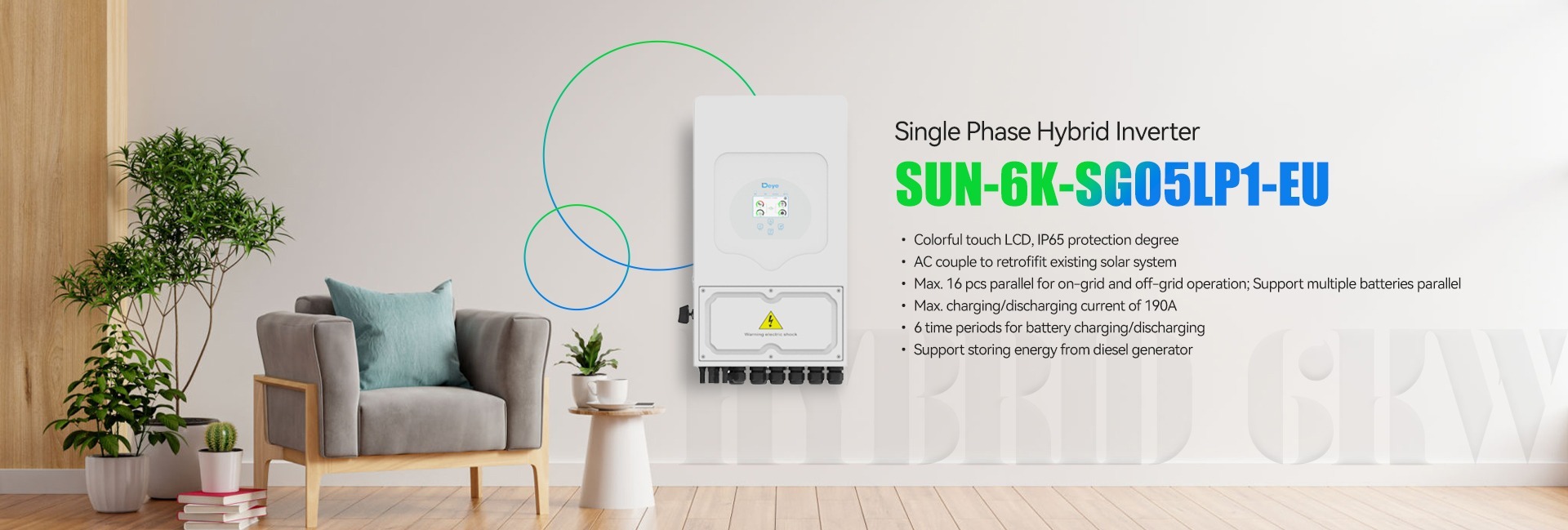 Deye three-phase hybrid inverter 6kW to 10kW