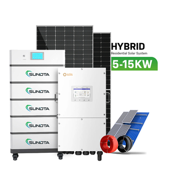 12kW residential hybrid solar energy storage system kit